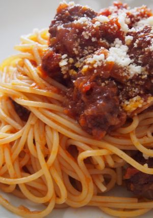 ミートソースパスタ≪ごはん≫-レシピのメイン写真