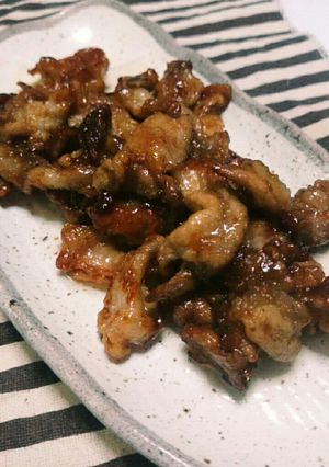 フライパンで簡単5分！豚肉の甘辛揚げ焼き-レシピのメイン写真