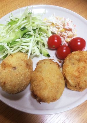 手作りコロッケ！卵なしで揚げました☆-レシピのメイン写真