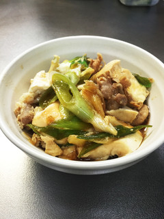 母直伝!簡単&節約!すき焼風肉玉どうふ煮-レシピのメイン写真