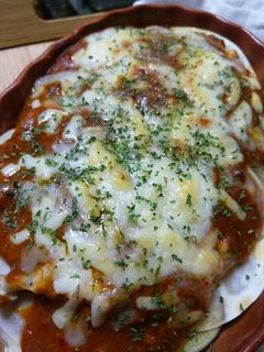 さつまいもと餃子の皮でラザニア風☆-レシピのメイン写真