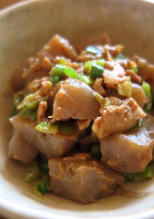 ＜生姜肉味噌＞こんにゃく煮-レシピのメイン写真