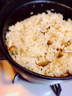 麦4割炊き込み御飯 ストウブ鍋で-レシピのメイン写真