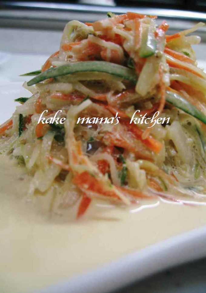 千切り野菜♥♡三杯酢マヨ和え-レシピのメイン写真