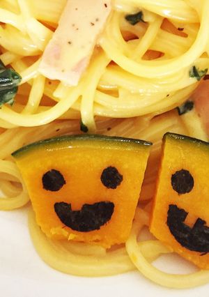 お弁当に簡単ハロウィンパンプキン！！-レシピのメイン写真