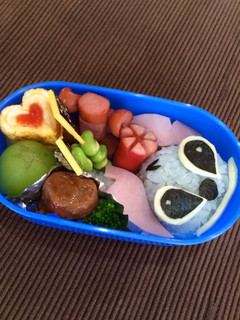 キャラ弁でスティッチ作ってみました☆-レシピのメイン写真