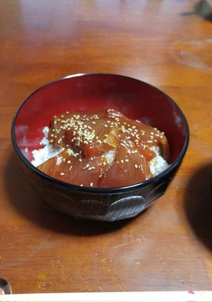 ☆まぐろちゃんのづけ丼☆-レシピのメイン写真