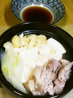 即席!肉湯豆腐鍋♪-レシピのメイン写真