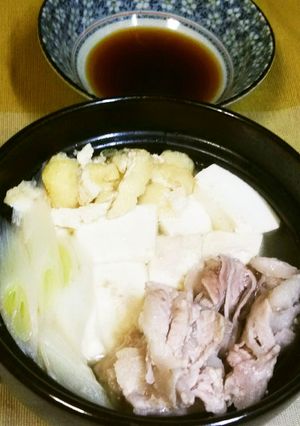 即席！肉湯豆腐鍋♪-レシピのメイン写真