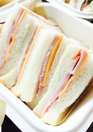 ハム&チェダーチーズサンドイッチ☆-レシピのメイン写真