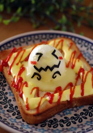 おばけトースト、たまごとチーズ♪-レシピのメイン写真
