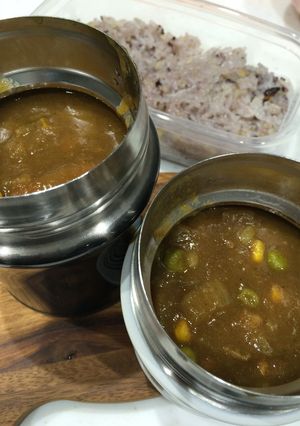 保温ジャーでカレー弁当-レシピのメイン写真