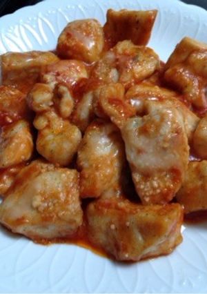 簡単‼︎鶏胸肉のケチャップ炒めinチーズ-レシピのメイン写真