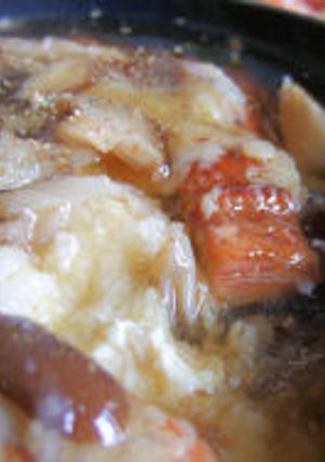 うなぎと豆腐の山芋蒸し　きのこあんかけ-レシピのメイン写真