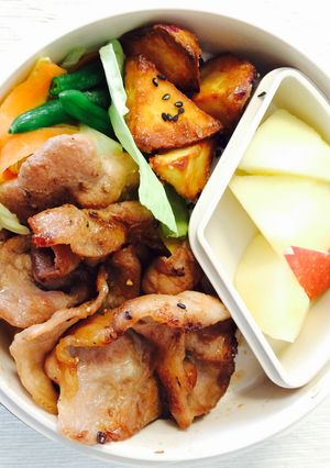 【30分ずぼら弁当】豚肩ロース肉万能ダレ-レシピのメイン写真