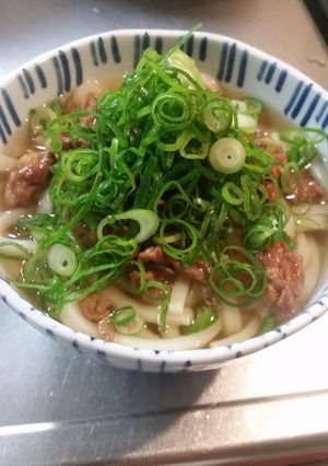 豚肉で肉うどん-レシピのメイン写真