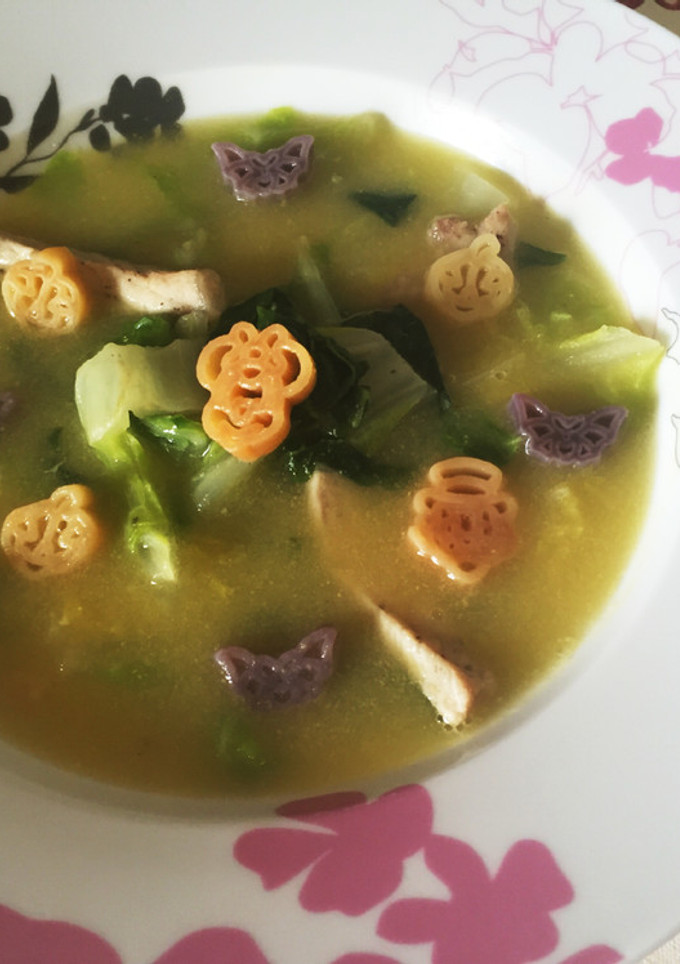 豚カツ用肉で白菜の簡単節約スープ煮込！-レシピのメイン写真