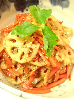 副菜に♪簡単シャキシャキ蓮根のきんぴら-レシピのメイン写真