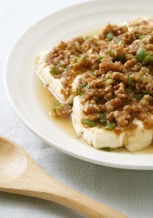 レンジであっという間、肉みそ豆腐-レシピのメイン写真