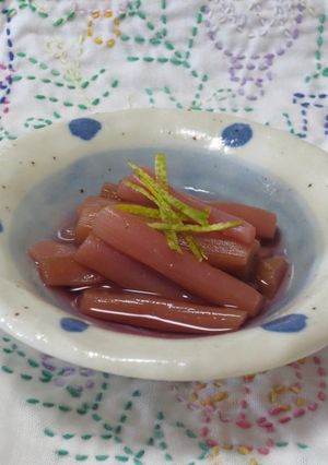 道の駅どうし~芋がらの酢の物~-レシピのメイン写真