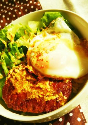 マルシンハンバーグ！簡単和風ロコモコ-レシピのメイン写真