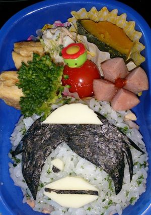 妖怪ウォッチ☆河童のキャラ弁-レシピのメイン写真