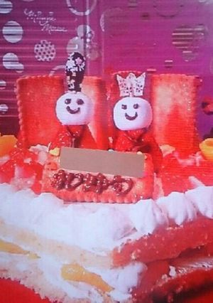 ひなまつり　ひし形ケーキ♪-レシピのメイン写真
