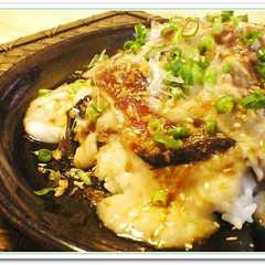 รูปของ かつおのタタキやまかけ丼♪