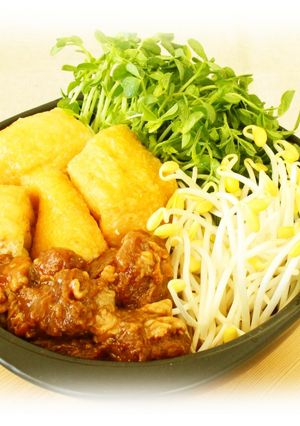 豆苗と子大豆もやしの鶏ちゃん鍋-レシピのメイン写真