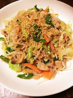 美味しくダイエット☆コンニャク塩焼きソバ-レシピのメイン写真