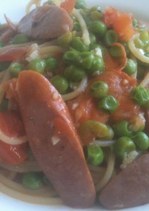 簡単☆ペペロンチーノ風deピースパスタ-レシピのメイン写真