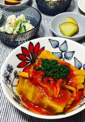 トマトで煮込んだ ロールキャベツ-レシピのメイン写真