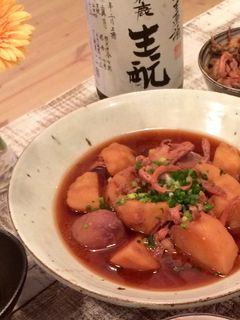 イカと里芋とジャガイモの煮物-レシピのメイン写真