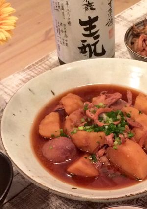 イカと里芋とジャガイモの煮物-レシピのメイン写真