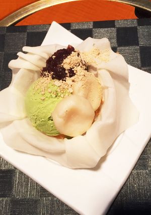 お豆腐白玉のパリパリ和風サンデー-レシピのメイン写真