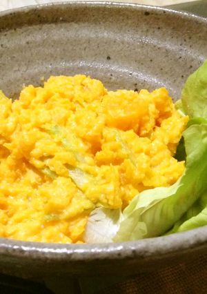 かぼちゃとセロリのマッシュサラダ-レシピのメイン写真