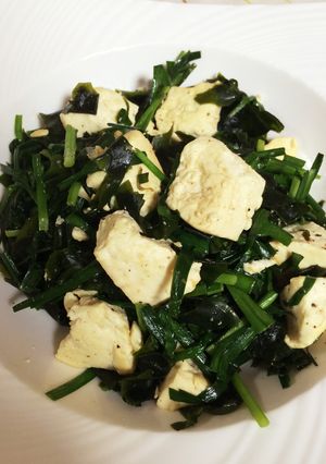 簡単♪ニラと豆腐のチャンプルー-レシピのメイン写真