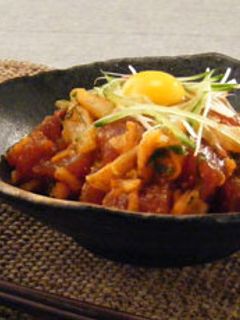 マグロとキムチのユッケ風-レシピのメイン写真