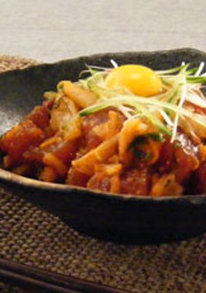 マグロとキムチのユッケ風-レシピのメイン写真