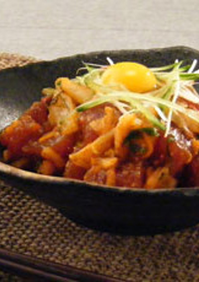 マグロとキムチのユッケ風-レシピのメイン写真