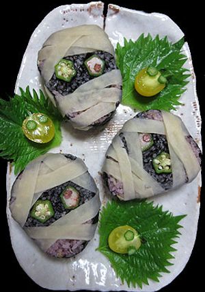 ミイラ男♪かんぴょう包帯巻き寿司-レシピのメイン写真