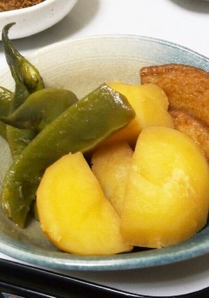 モロッコいんげんとジャガ芋と平天の煮物-レシピのメイン写真