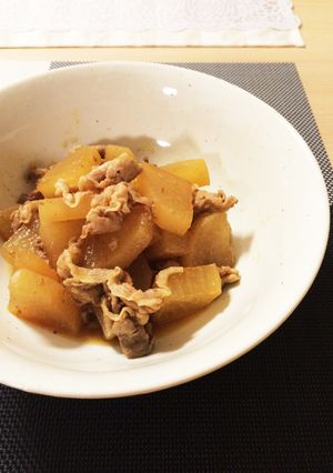 焼肉のタレで味が決まる♧豚肉と大根の煮物-レシピのメイン写真