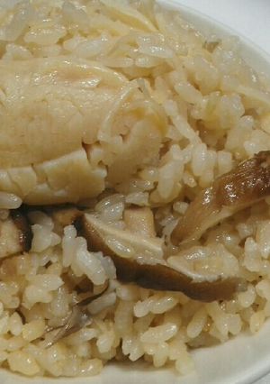 ホタテ水煮缶！しょうゆバター炊き込みご飯-レシピのメイン写真