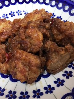 おかずにおつまみに♪唐揚げの甘辛煮☆-レシピのメイン写真