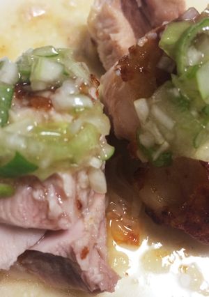 チキンのパリパリ焼き ねぎ塩ソース-レシピのメイン写真