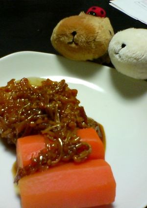 根野菜☆きのこ納豆あんかけ-レシピのメイン写真