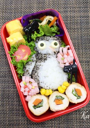 フクロウ キャラ弁-レシピのメイン写真