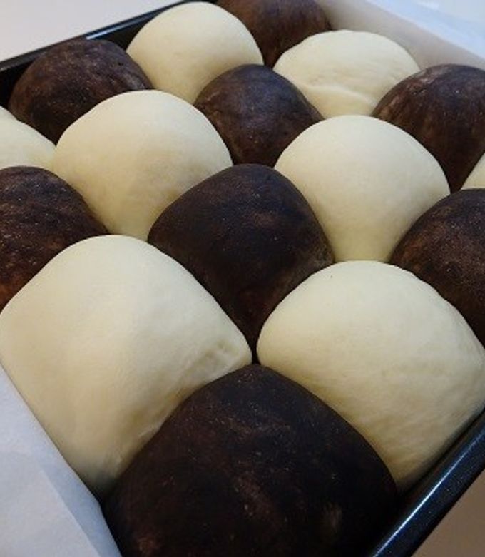 黒白ちぎりパン by MOCOOTTI 【クックパッド】 簡単おいしいみんなの