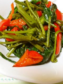 空芯菜のしょうが炒め-レシピのメイン写真